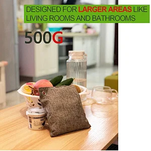 Bamboo Charcoal Air Purifying Activated Bags Odor Moisture Absorber Car Bamboo Charcoal Bag 500g