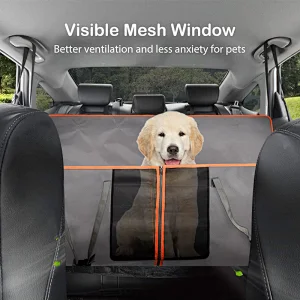 犬用お出かけ用品ドライブペットボックス、後部座席用のハンモック式シート