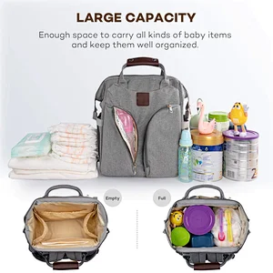 custom Travel Folding Baby Crib diaper backpack  diaper caddy bag