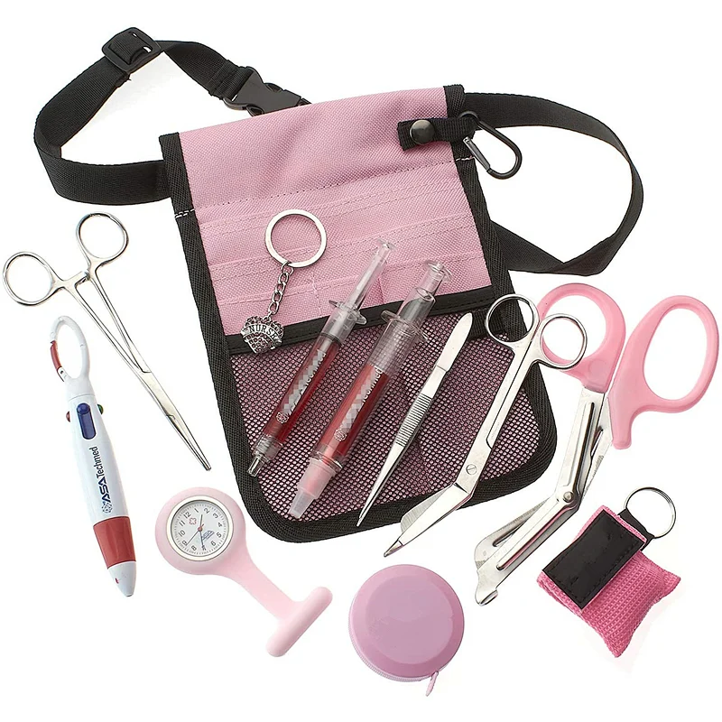 YCW Antimicrobial Student Nurse Kit waist bags nurse fanny pack Pink