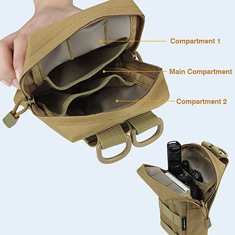 YCW Molle Pouches Tactical Compact Water-Resistant EDC Utility Pouch Bags