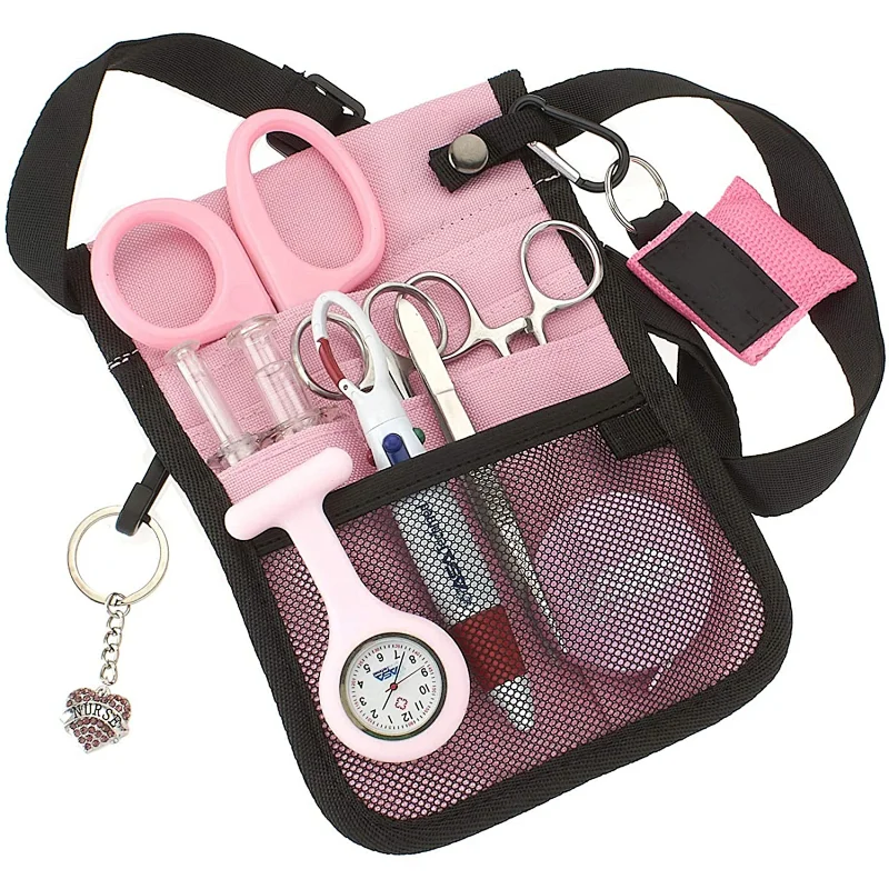 YCW Antimicrobial Student Nurse Kit waist bags nurse fanny pack Pink