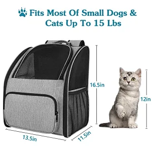 Custom Design Waterproof  Pet Bag Travel Backpack Carrier Bag For Dog Cat