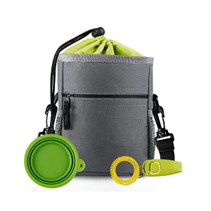 Adjustable Pet Training Pouch With LED Lamp Dog Cat Food Bag for outdoor