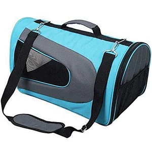 Shoulder Water Resistant Collapsible Soft-Sided Kennel net Pet Carrier Airline Approved Dog Cat Carrier