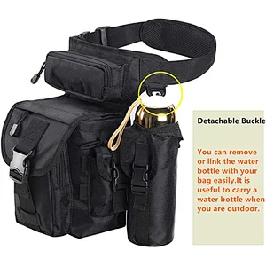 Drop Leg Bag for Men Metal Detecting Pouch Tactical Military Thigh Waist tool  bag Pack
