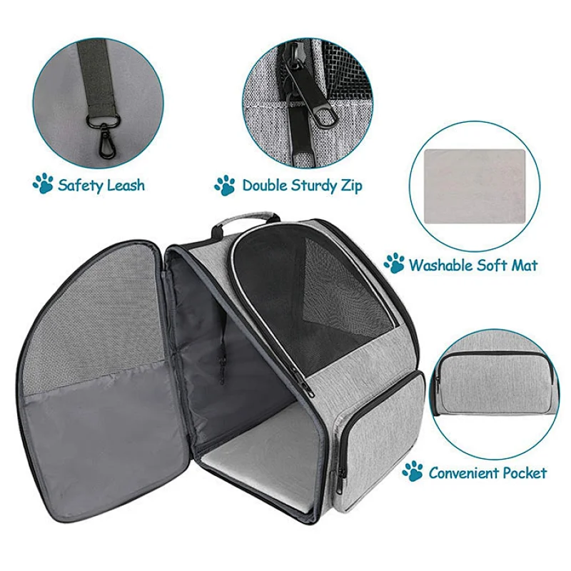 Custom Design Waterproof  Pet Bag Travel Backpack Carrier Bag For Dog Cat