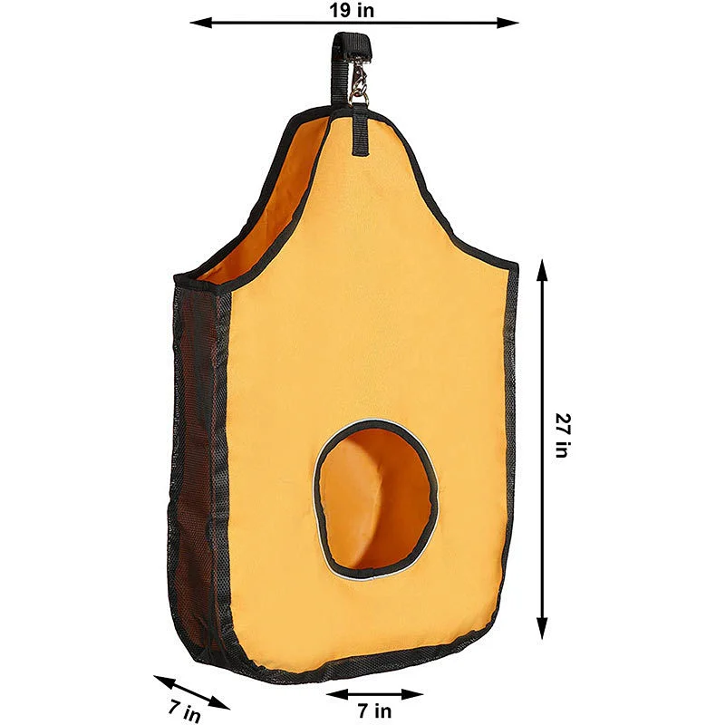 Factory Outlet Hanging Horse Feeding Bag Durable Waterproof Horse Hay Bag Oxford Cloth Storage Bag