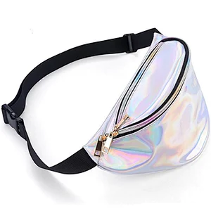 2020 wholesale waterproof cute fashion Stylish Shiny Neon Travel Waist Pack fanny pack ladies