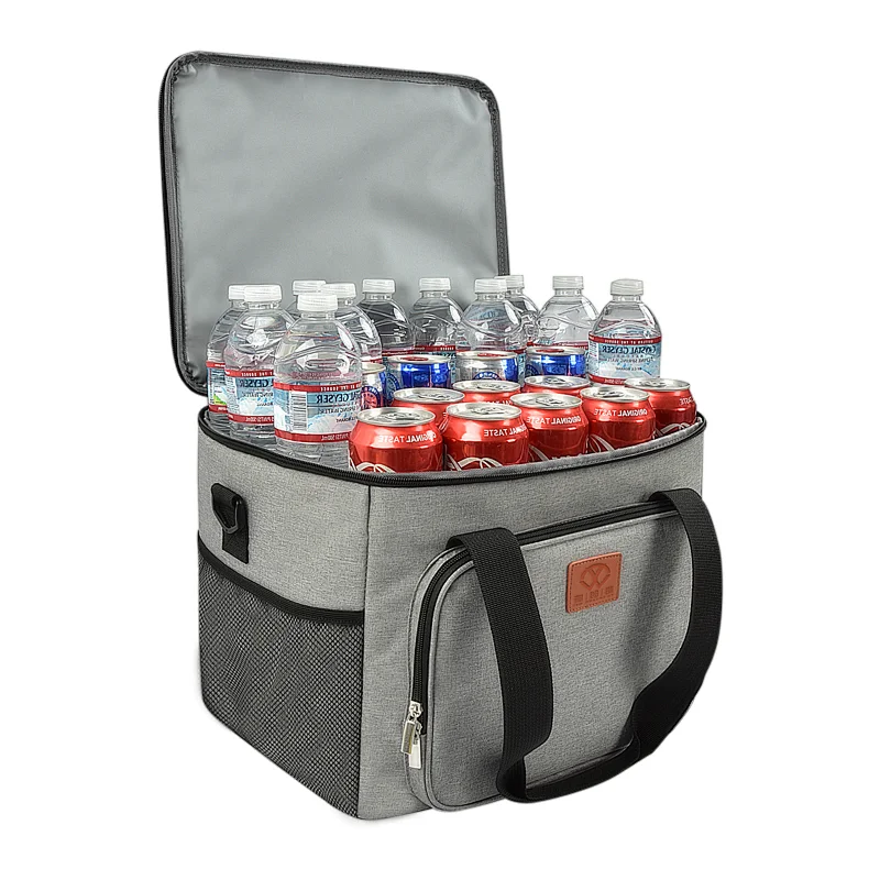Large Capacity Polyester Waterproof Outdoor Cooling Insulated Thermal Lunch Bag for Adult