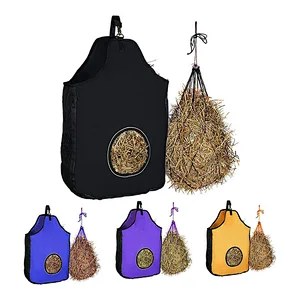 Factory Outlet Hanging Horse Feeding Bag Durable Waterproof Horse Hay Bag Oxford Cloth Storage Bag