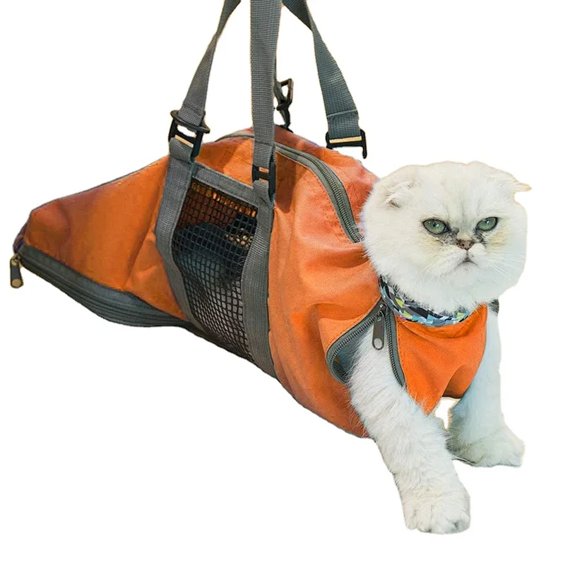 Cat Pet Supply Grooming Bag Restraint Bag Cats Nail Clipping Cleaning Groom Bags