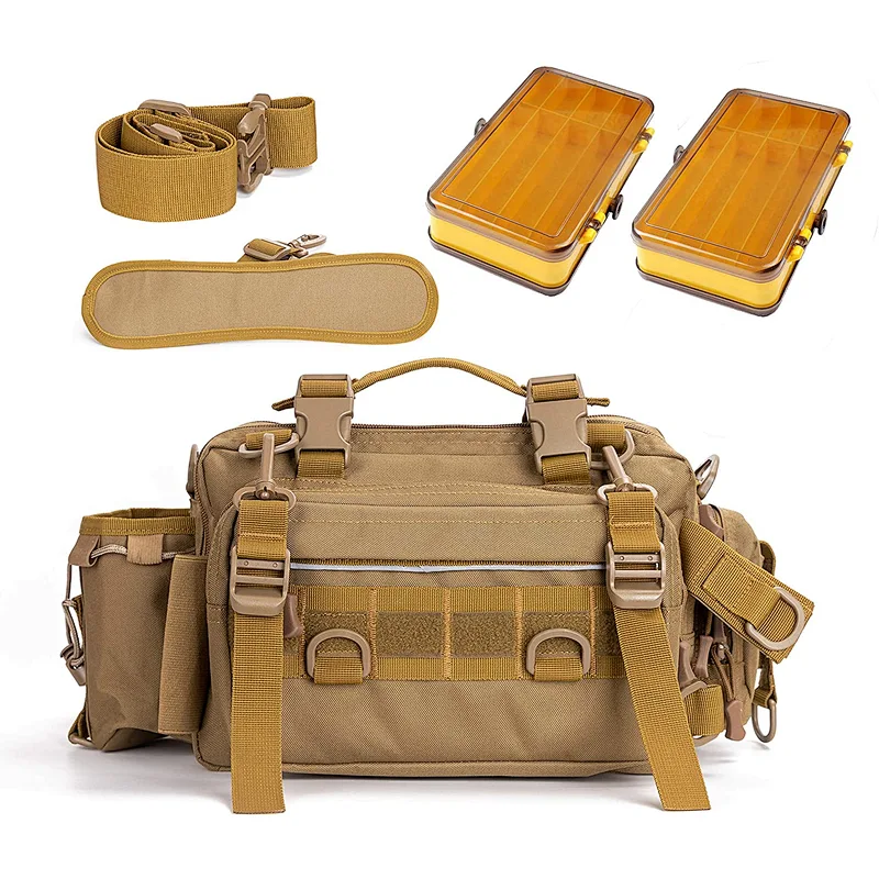 Large Capacity Multifunctional Lure  Pack Waterproof fishing bags Outdoor Shoulder Bags  Fishing Tackle bag