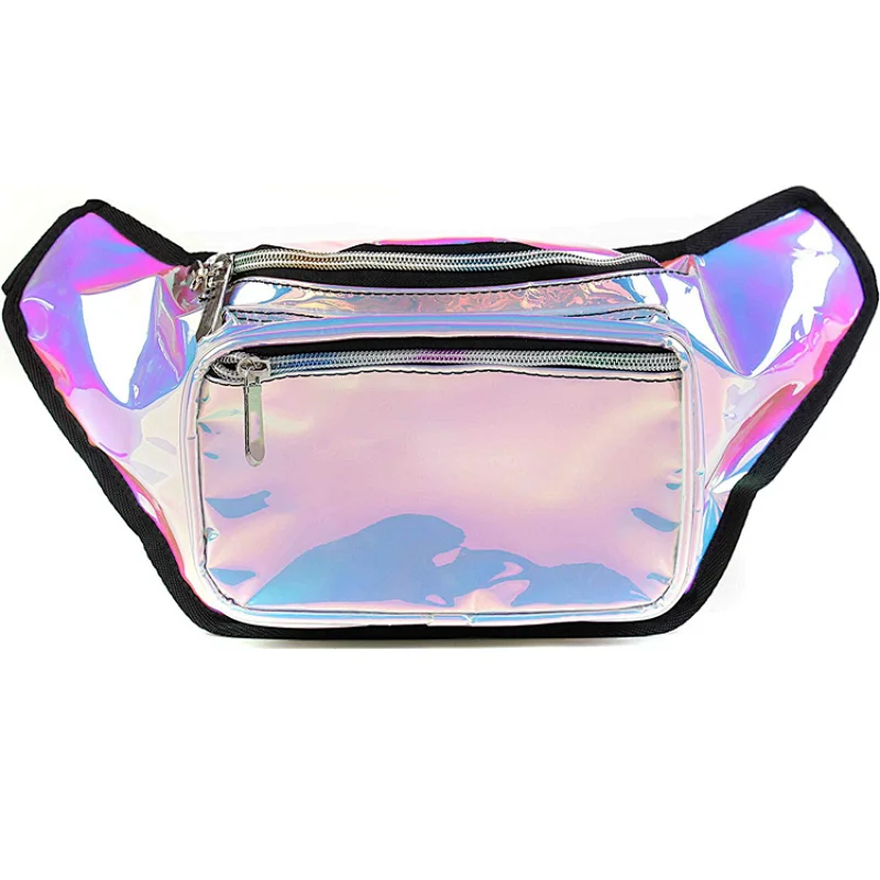 Factory Custom Waterproof Fashion Ladies PVC fanny pack with slides unique cute fanny pack