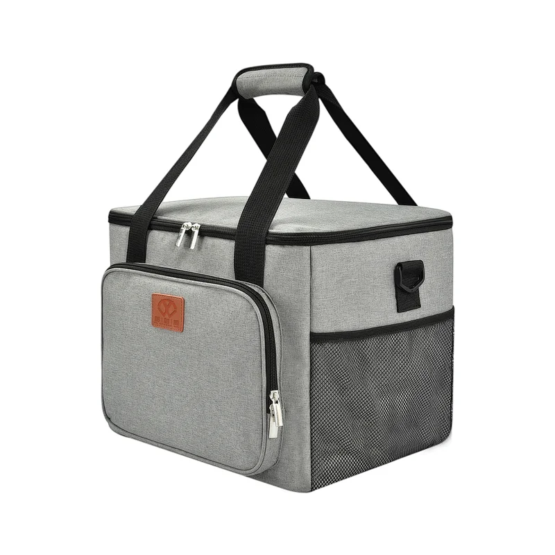 Large Capacity Polyester Waterproof Outdoor Cooling Insulated Thermal  Lunch Bag for Adult