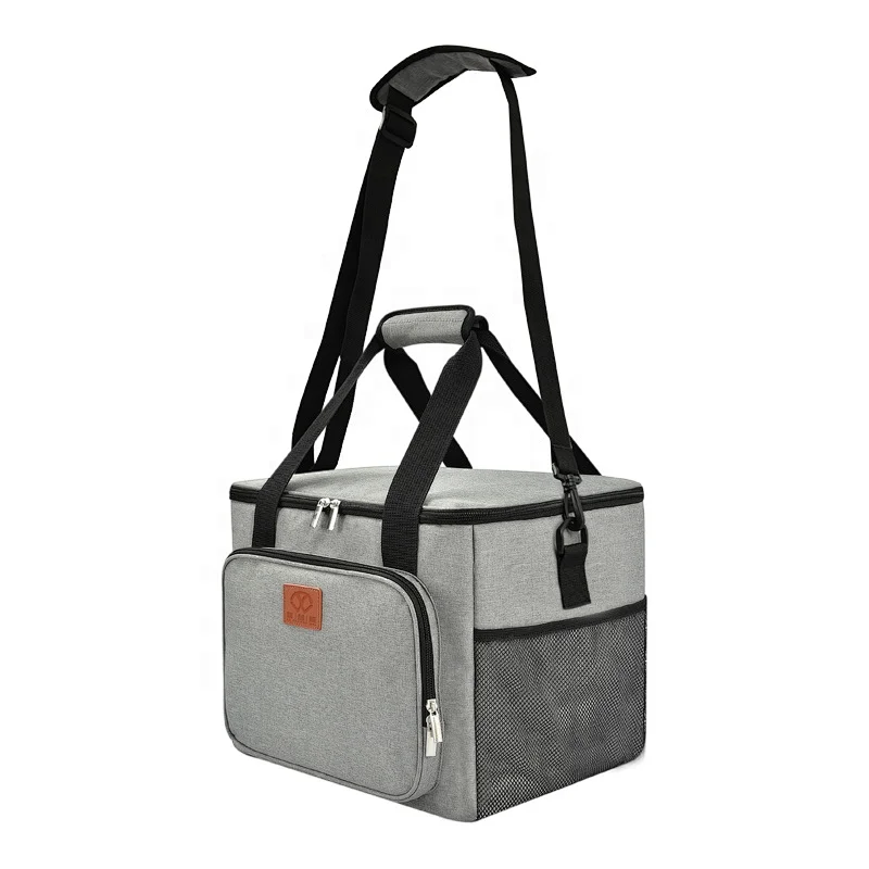 Large Capacity Polyester Waterproof Outdoor Cooling Insulated Thermal  Lunch Bag for Adult