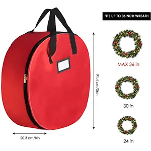 Christmas decoration storage bag Large Christmas land carrying bag Protects holiday party Christmas decoration ornaments with handles
