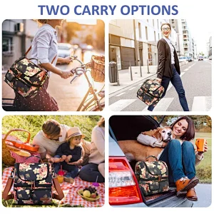 Double Deck Insulated Lunch Box Large Cooler Tote Bag Lunch Box Bag Adults