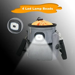 Amazon Top Online Nylon Adjustable Waist Treat Dog Training Pouch With LED Lamp