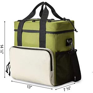 Cooler Bag Portable 35-Can Insulated Soft Cooler Bag 24L Lunch Coolers for Picnic, Beach, Work, Trip