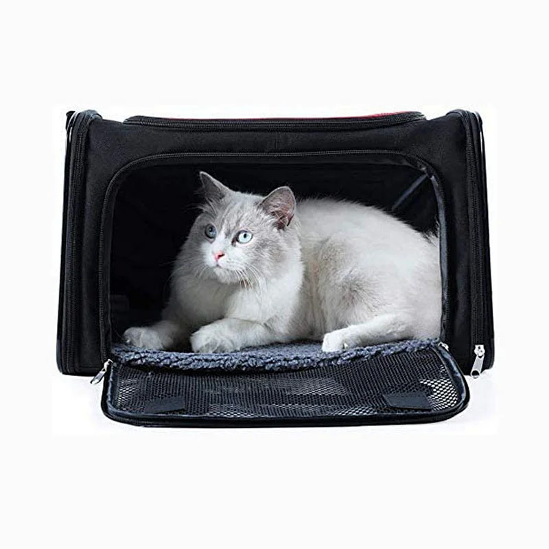 Collapsible Cat and Dog Sturdy Bottom Easy shoulder pet travel carrier pet cages carriers