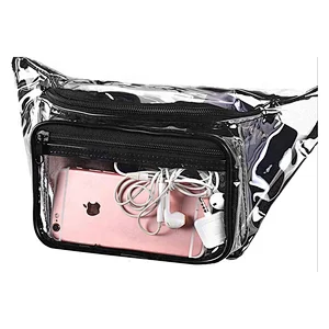 2020 New Arrival Fashion Casual clear PVC fanny pack ladies waist bag