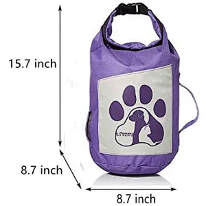 Pet Food Travel Bag Portable Folding Travel Food Storage Container for Cat & Dog