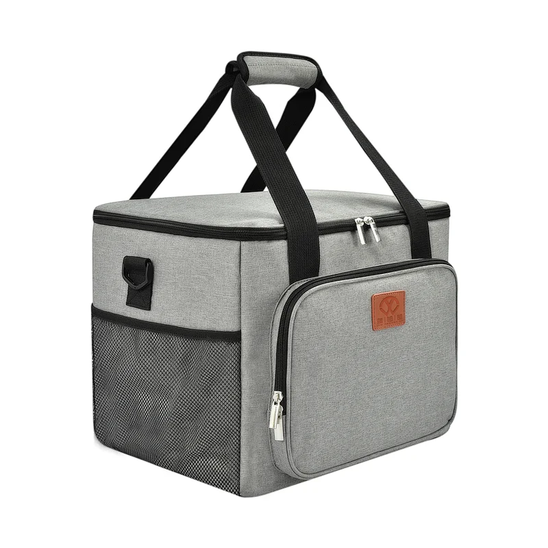 Large Capacity Polyester Waterproof Outdoor Cooling Insulated Thermal  Lunch Bag for Adult