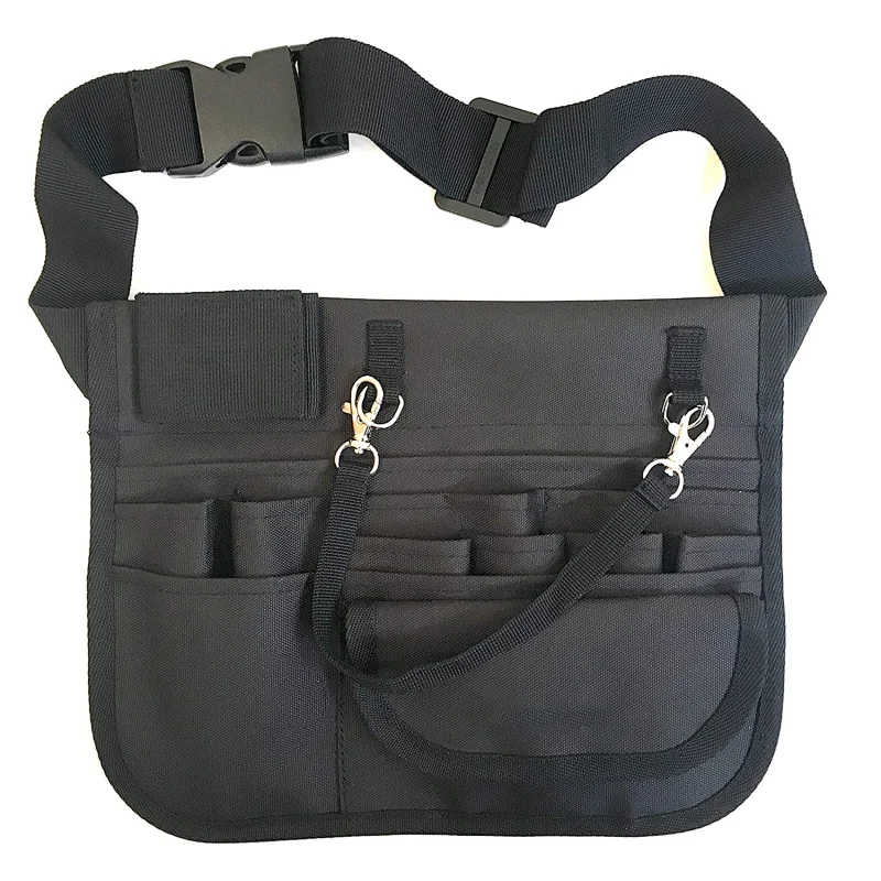 Multi, Compartment Nurse Apron Hip Bag Nurse Fanny Pack with Tape Holder Premium Utility Nurse Waist Bag EMT, CNA, NP, PA,