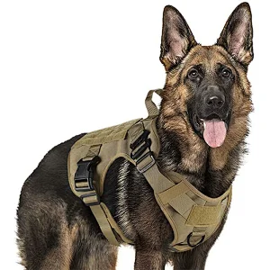 Large Tactical Dog Training Walking Hiking Vest Military Working tactical dog harness vest