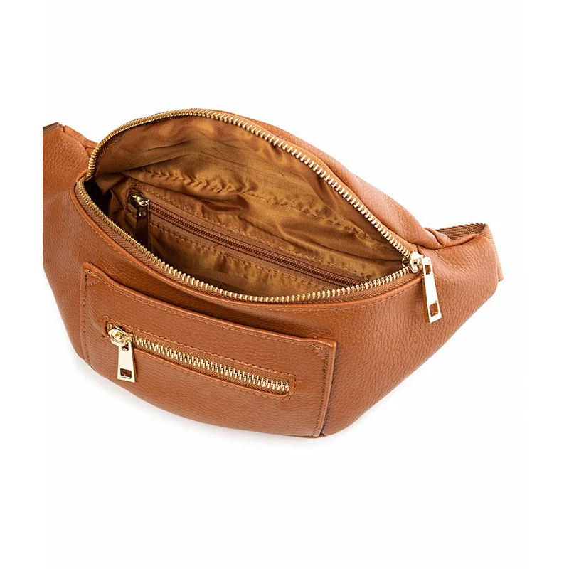 2020 custom Leather Cool Waist Bag ladies fashion pouch leather fanny pack for women