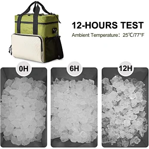 Cooler Bag Portable 35-Can Insulated Soft Cooler Bag 24L Lunch Coolers for Picnic, Beach, Work, Trip