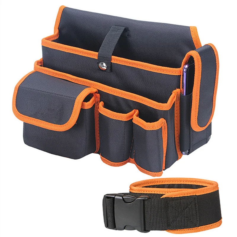 YCW Heavy Duty Tool Pocket Pouch Belt Small Pocket Waist Tool bag With Adjustable Nylon Belt