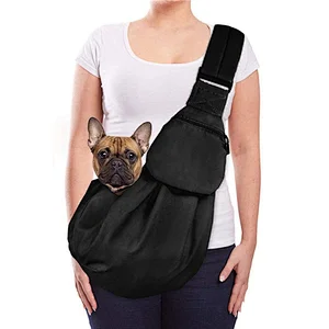 Women adjustable breathable travel safe small animal sling bag carrier for dogs cats pets