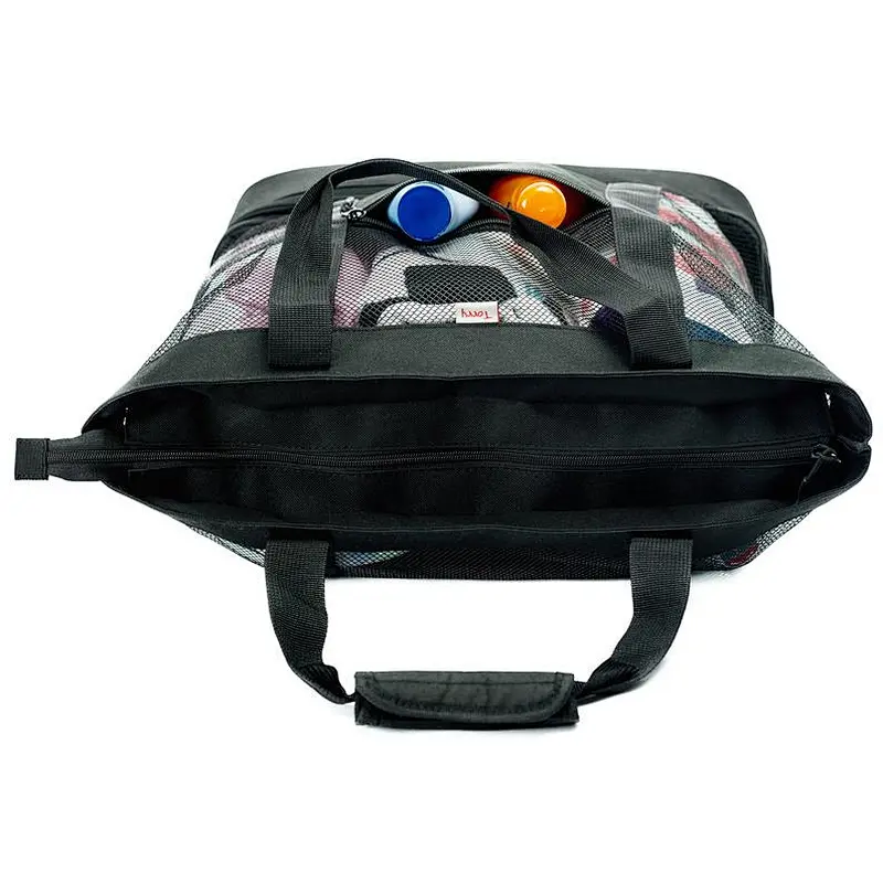 Mesh Wet Sports Gear Shoulder Bag Waterproof Duffle Shopping Handbag for Family Holiday Picnic Swimming kid toy