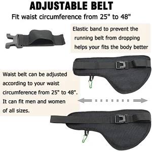 With Water Bottle Holder Travel Sports Fitness Adjustable Running Pouch Running Belts Waist Bag Fanny Pack