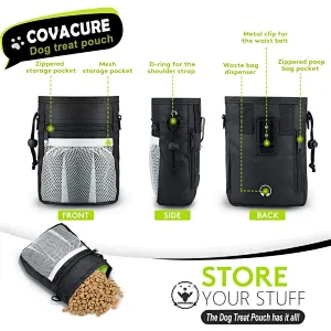 custom logo waterproof canvas pet snack bag walking dog training treat pouch bag with waist belt