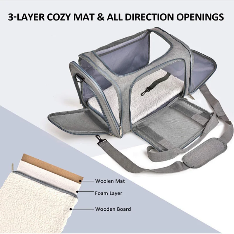 Cat Dog Pet Carrier for Small Medium to 15 Lbs Pet Bag Carrier Backpack Bag
