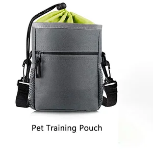 Adjustable Pet Training Pouch With LED Lamp Dog Cat Food Bag for outdoor
