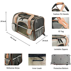 Breathable Premium Pet Carrier for Cats and Dogs Portable Cozy Pet Travel Bag