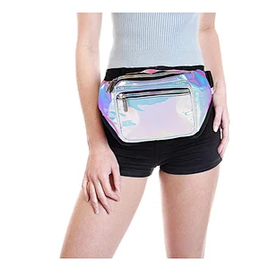 Factory Custom Waterproof Fashion Ladies PVC fanny pack with slides unique cute fanny pack