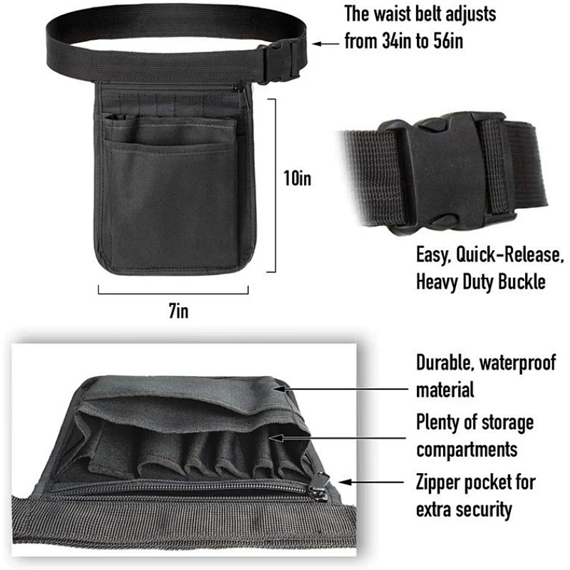 Quick Pick Nurse Organizer Bag multi-compartment medical gear hip waist bag nurse fanny pack