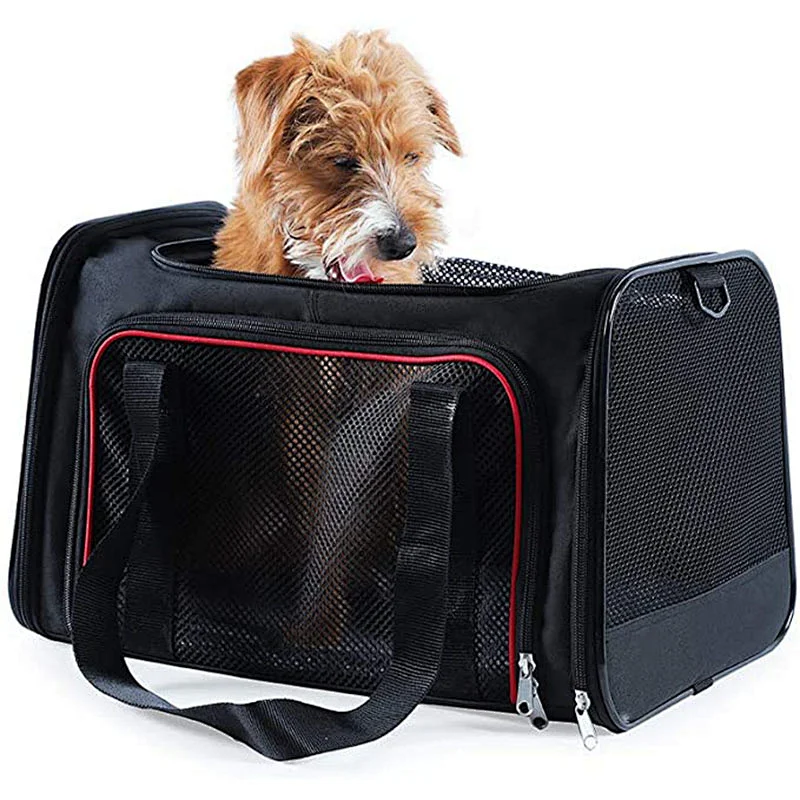 Collapsible Cat and Dog Sturdy Bottom Easy shoulder pet travel carrier pet cages carriers