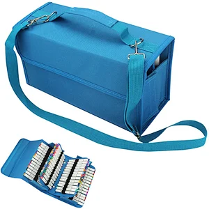 Customized  Large Capacity Crayon Pencil Case Stationery Organizer Bag Multi-slots Pencil Bag
