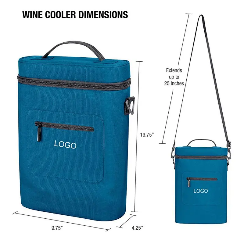 Factory supplier 3 bottles of wine Carrier Travel Insulated Wine Carry Cool Tote Bag with Shoulder Strap Wine Bag Cold Storage Bag Wine Insulated Storage Bag Bottle Bag Bringing Wine Party Wine Case Party Cherry Blossom Barbecue Handbag Bottle Case