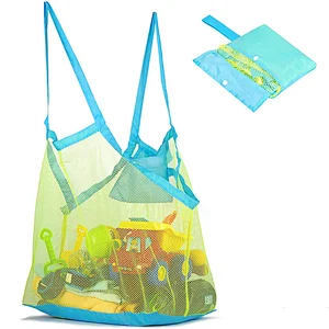 Heavy Duty Portable Summer Bags Beach Mesh Toys Storage Tote Carrier Bags