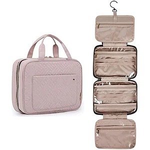 OEM Toiletry Bag Travel Bag with Hanging Hook Water-resistant Makeup Cosmetic Bag Travel Organizer for Accessories