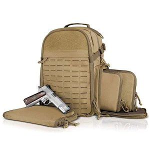 Top quality Tactical Range Bag Military Backpack Pistol Case with lock