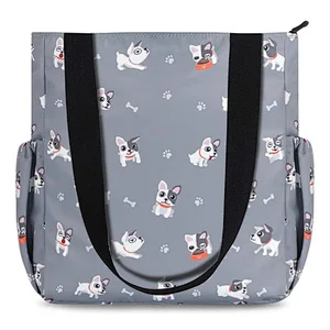 Floral Casual Shoulder Bag Daily Travel Shopping Tote Women Tote Furry Bag