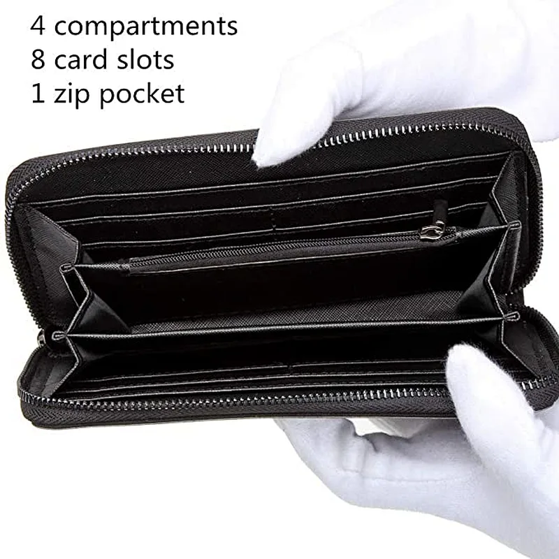 Women's Soft PU wallet casual zipper purse